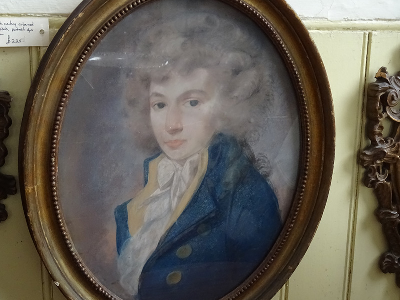 19th Century Pastel/Charcoal Portrait of a Young Man